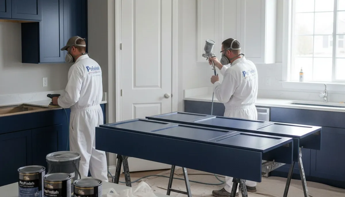 Professional cabinet painting in Bradenton, FL kitchen with durable coastal finish