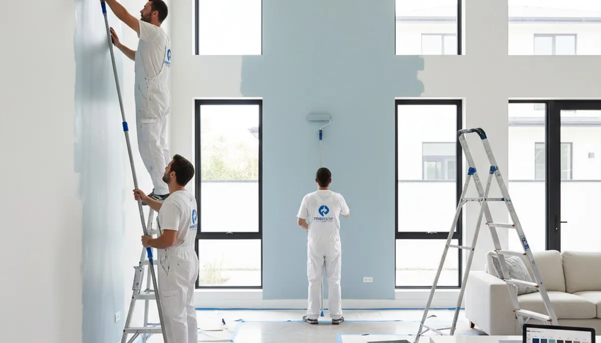 Professional interior house painting in Bradenton FL showing expert wall color application
