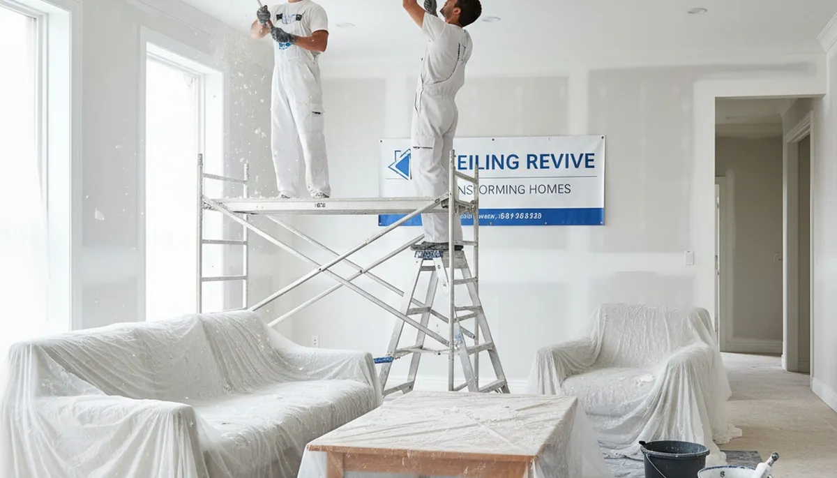 Professional popcorn ceiling removal service in Bradenton, FL for smooth modern ceiling finishes