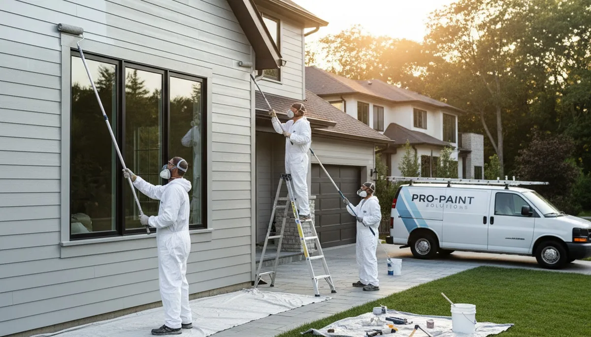 Professional siding painting on coastal home in Bradenton, FL by expert house painters
